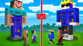 Alpha Vs Tikawar Scary Statue Battle in Minecraft..