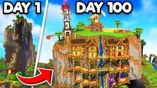 I Survived 100 Days ON A MOUNTAIN In Minecraft Hardcore!