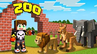 I BUILT THE BIGGEST ZOO IN MINECRAFT!!